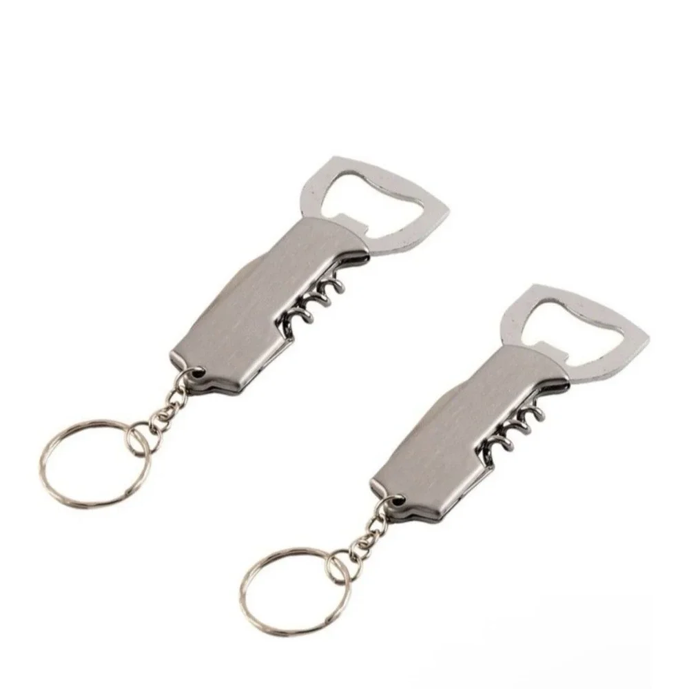 5 Pcs Foldable 3-in-1 Utility Key Chain Knife Bottle Opener for‎ Bottles & Wine